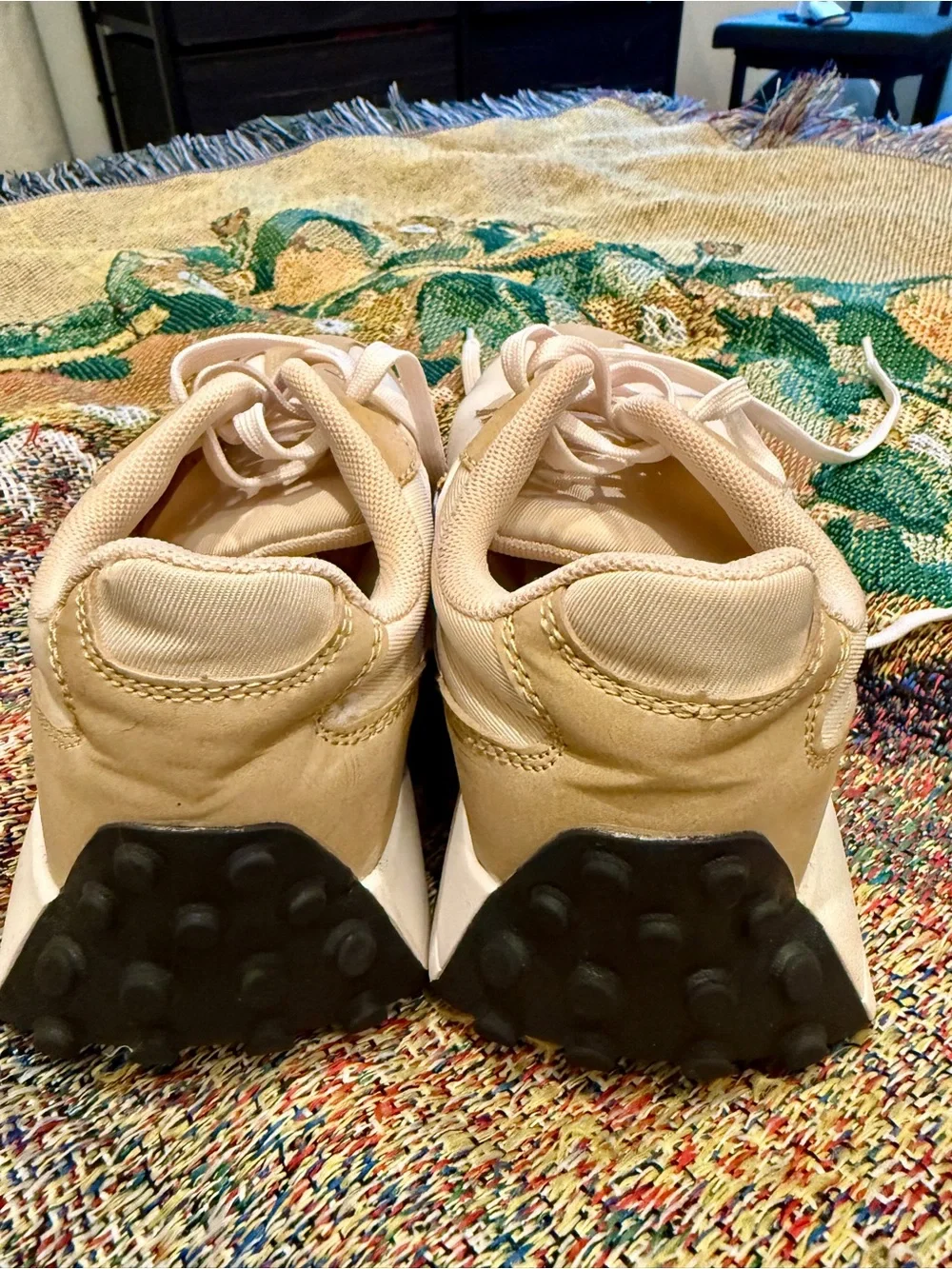 Neutral Beige & Cream Women's Sneaker - Lightweight Casual Shoes